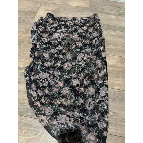 VERONICA BEARD Metallic Thread Floral skirt - Picture 7 of 7